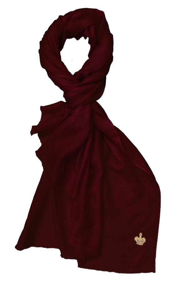 The Crown Diamond Weave Pure Cashmere Shawl